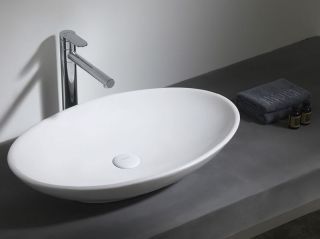 Раковина накладная Azario 65.5х39.5х14 фаянс (AZ40148)